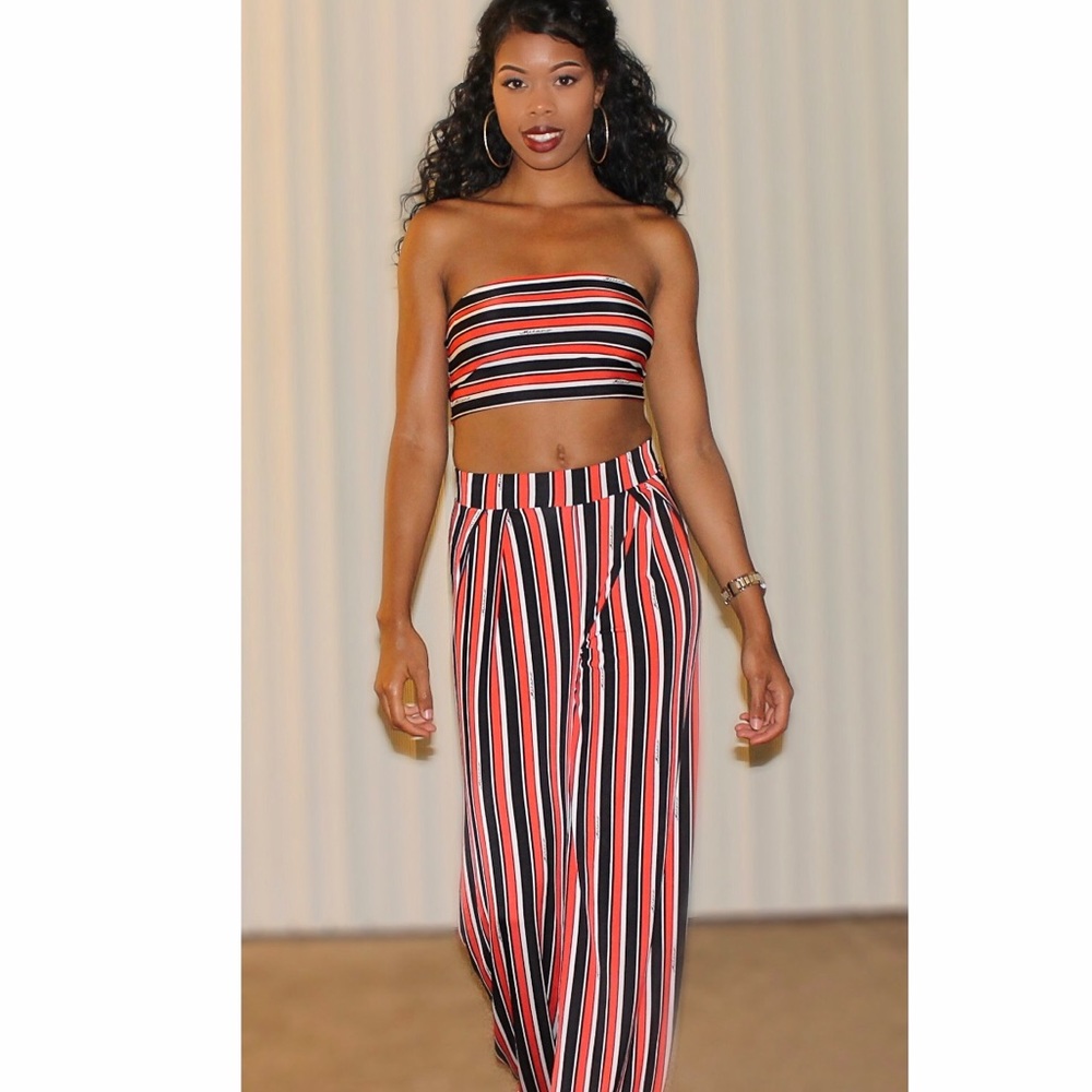 NWOT Striped Two Piece Set